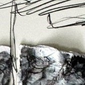 ohne titel, 2020, plastische collage mit zeichnung, mischtechnik auf papier, 42x29,7 cm, copyright axel hoeptner und vg bildkunst